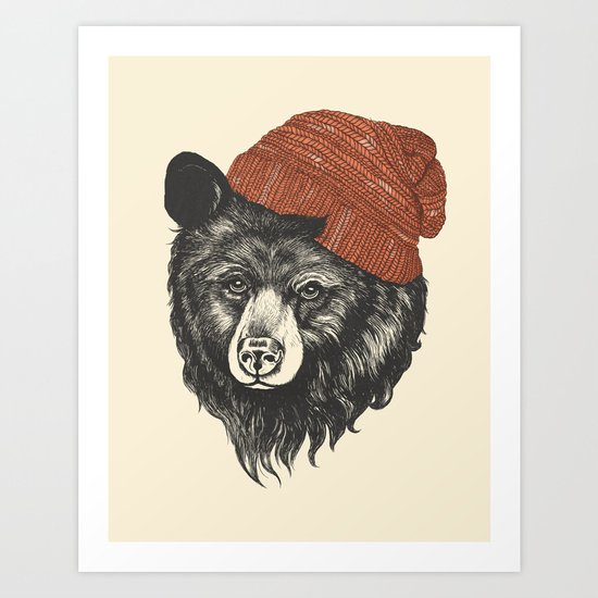zissou the bear Art Print