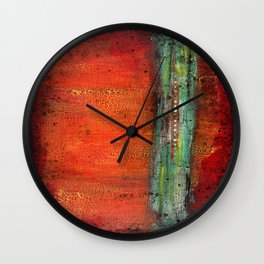 Abstract Copper Wall Clock