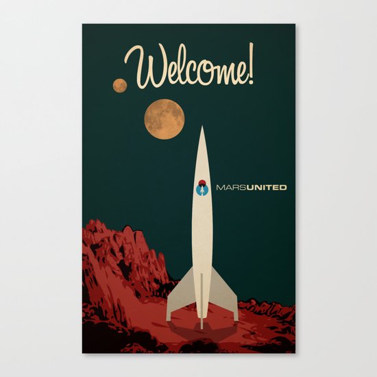 MarsUnited Welcome Canvas Print