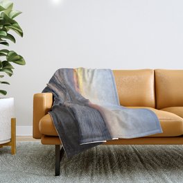 Ocean at Sunset Throw Blanket