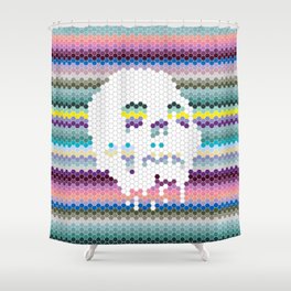 Color the Skull Shower Curtain