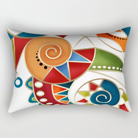 The art design. Carousel. Rectangular Pillow