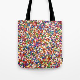 Rainbow Sprinkles Tote Bag | Sugar, Confetti, Unbirthday, Dessert, Candy, Treat, Celebrate, Happybirthday, Party, Photo 