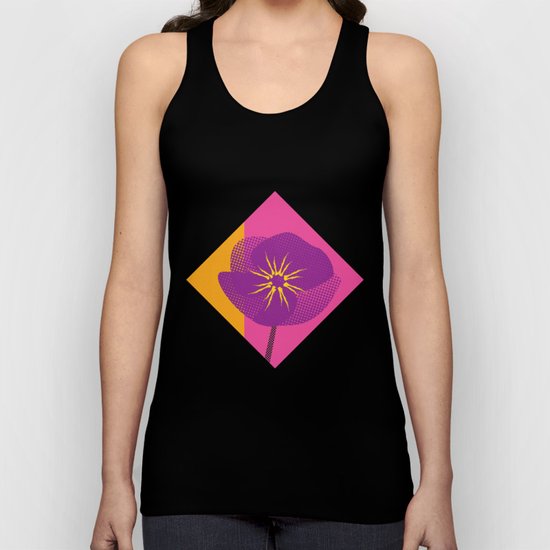 Flower - Abstract variation of pop art Unisex Tank Top