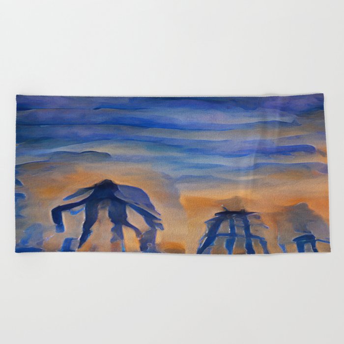 Giants in the Mist Beach Towel