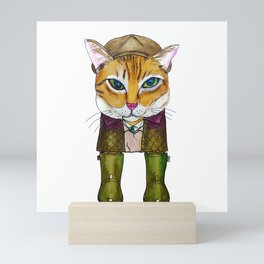 Eddy the cat Mini Art Print