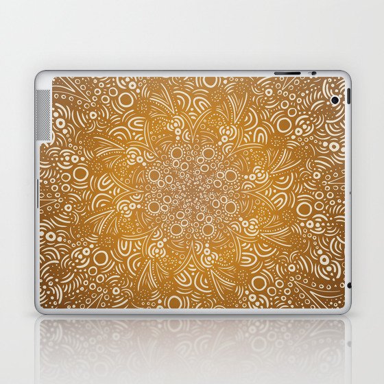 Intricate Mandala Brown Laptop & iPad Skin