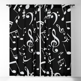 Musical Notes 20 Blackout Curtain
