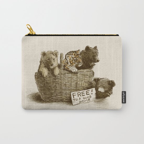 Lions and Tigers and Bears Carry-All Pouch
