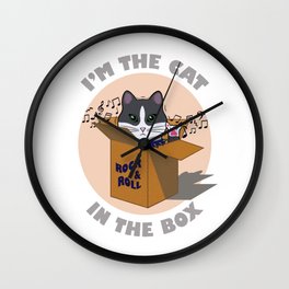 Cat In The Box Wall Clock