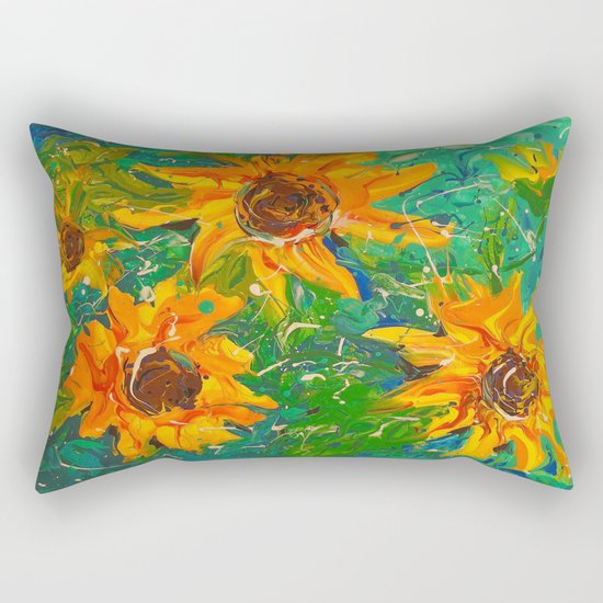Sunflowers Rectangular Pillow