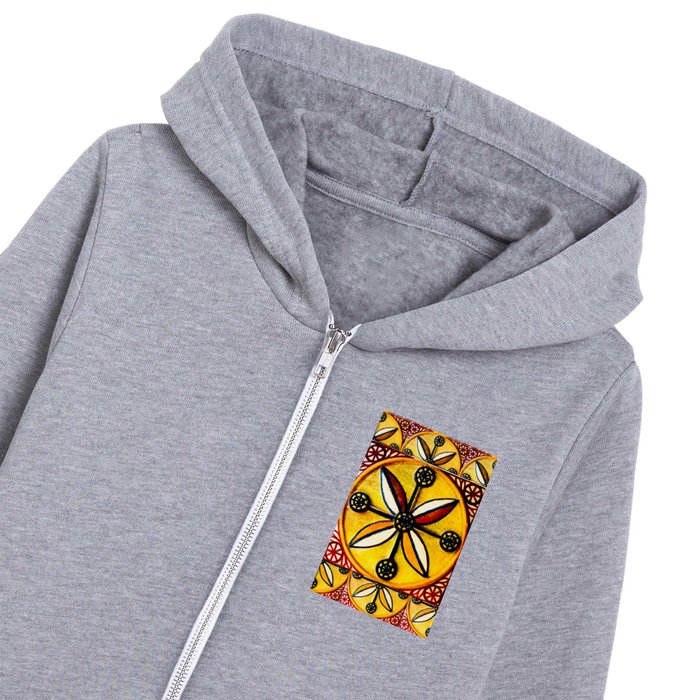 talavera mexican tile Kids Zip Hoodie