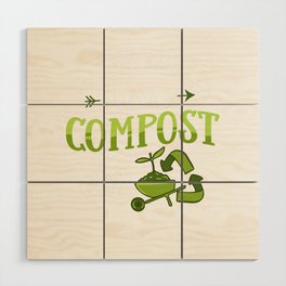 Compost Bin Worm Composting Vermicomposting Wood Wall Art
