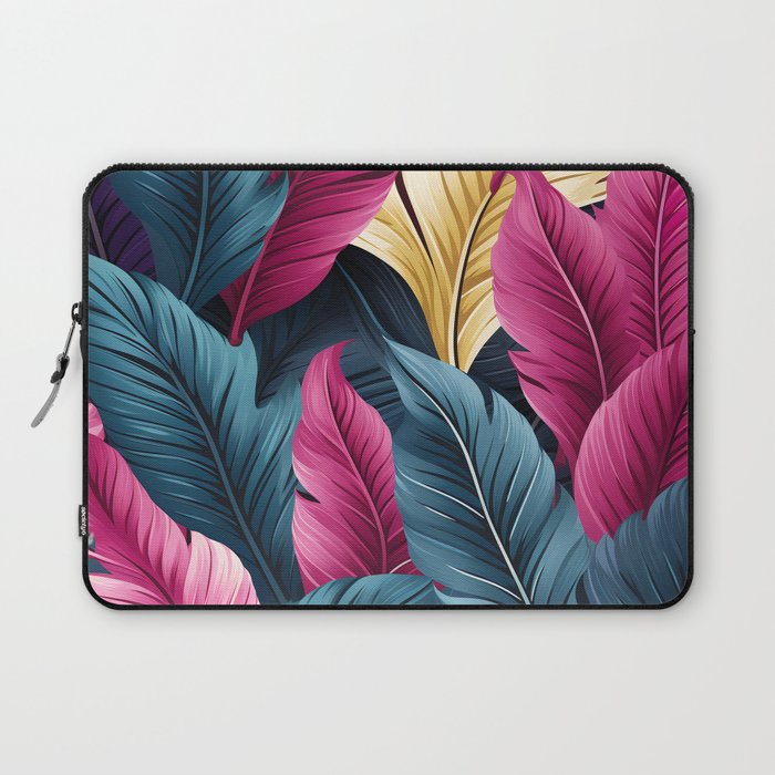 Colorful bird feathers Laptop Sleeve