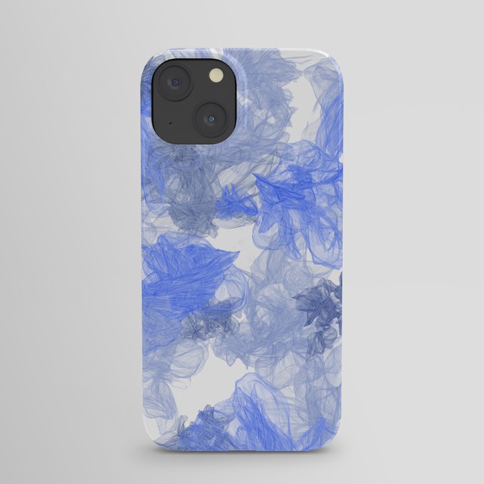 Abstract Smokey Flowers Pattern iPhone Case