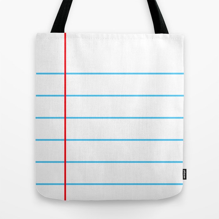 Notebook paper 2025 canvas tote bag