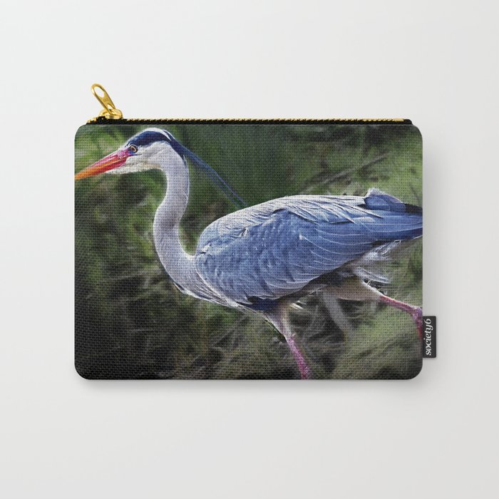 Grey Heron Carry-All Pouch