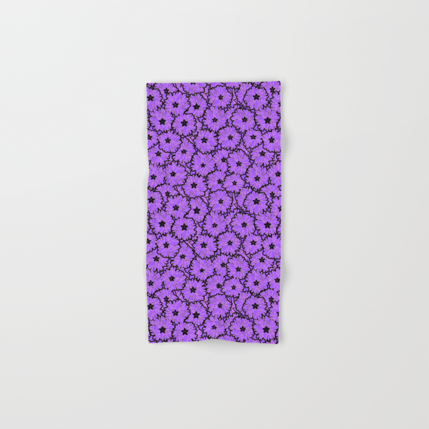 purple patterned bath towels