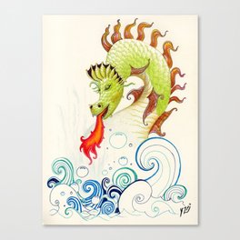 A happy dragon Canvas Print