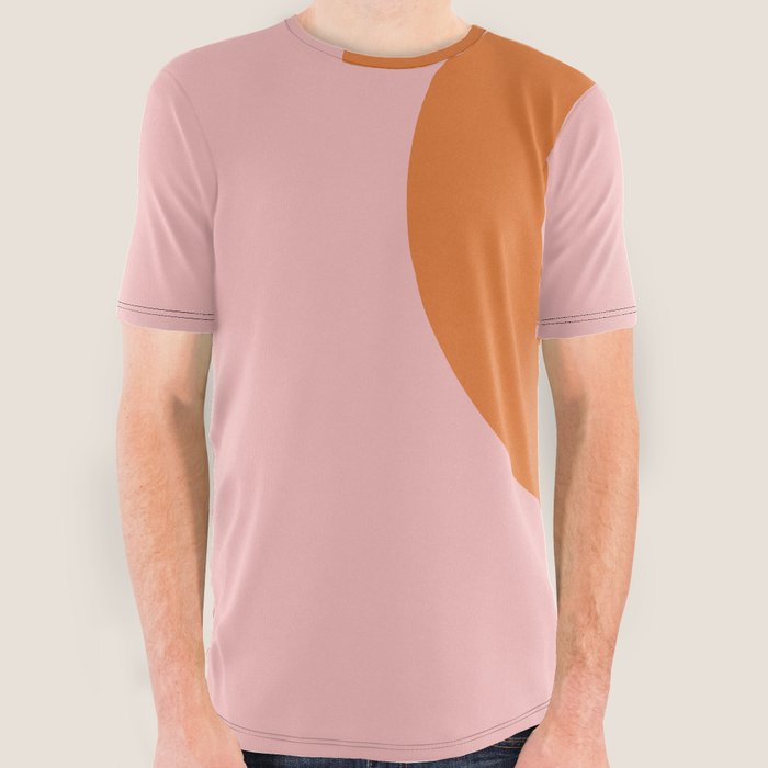 Pink and shop orange graphic tees