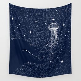 starry jellyfish Wall Tapestry