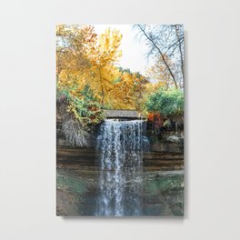Minnehaha Falls Minneapolis Metal Print | Fallcolors, Autumn, Landscape, Travel, Midwest, Usa, Photo, Nature, Minnesota, Minnehahafalls 