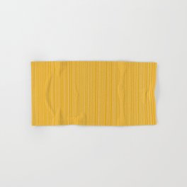 Simple Delicate Thin and Fine Unequal Textured Lines, Summer Golden Mustard Color Hand & Bath Towel