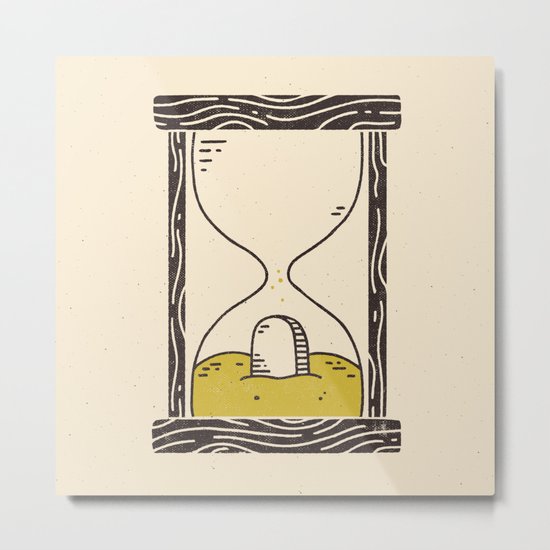 Time's Up Metal Print