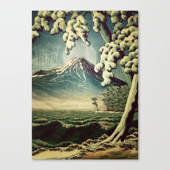 5 Lakes at Moonlight Canvas Print