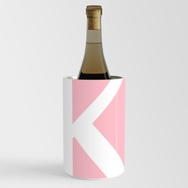 K MONOGRAM (WHITE & PINK) Wine Chiller