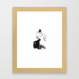 Ink Flamenco dancer Framed Art Print