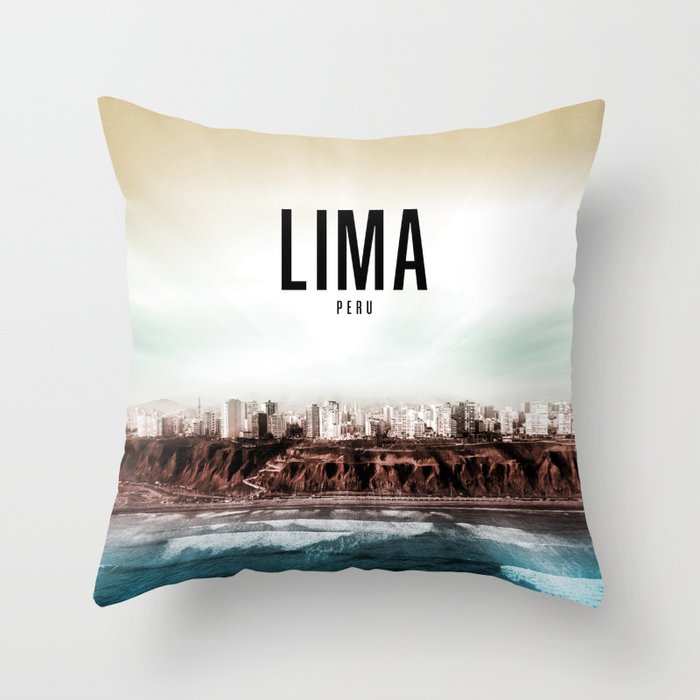 Lima Peru Wallpaper Throw Pillow