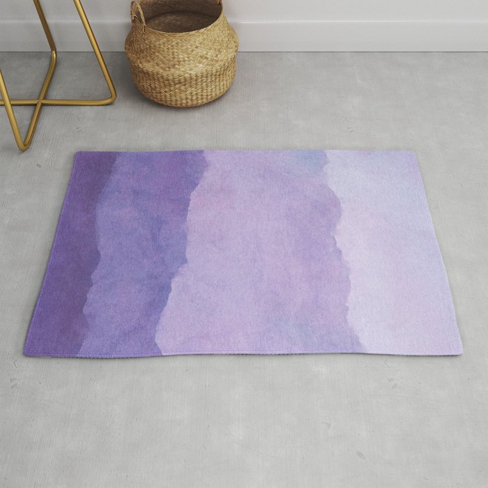 Ombre Waves in Purple Rug