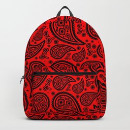 Paisley (Black & Red Pattern) Backpack