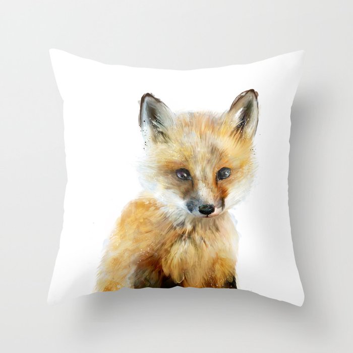 Little Fox Throw Pillow