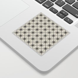 arlo star tiles - black and white Sticker