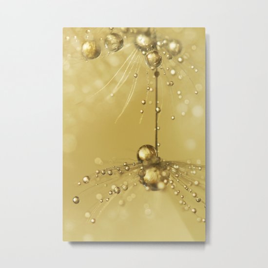 Golden Sprinkles Metal Print