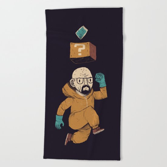 heisenberg power up Beach Towel