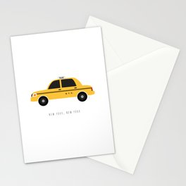 New York City, NYC Yellow Taxi Cab Stationery Card