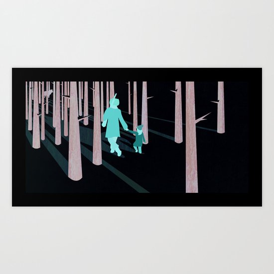 we're not out of the woods yet... Art Print
