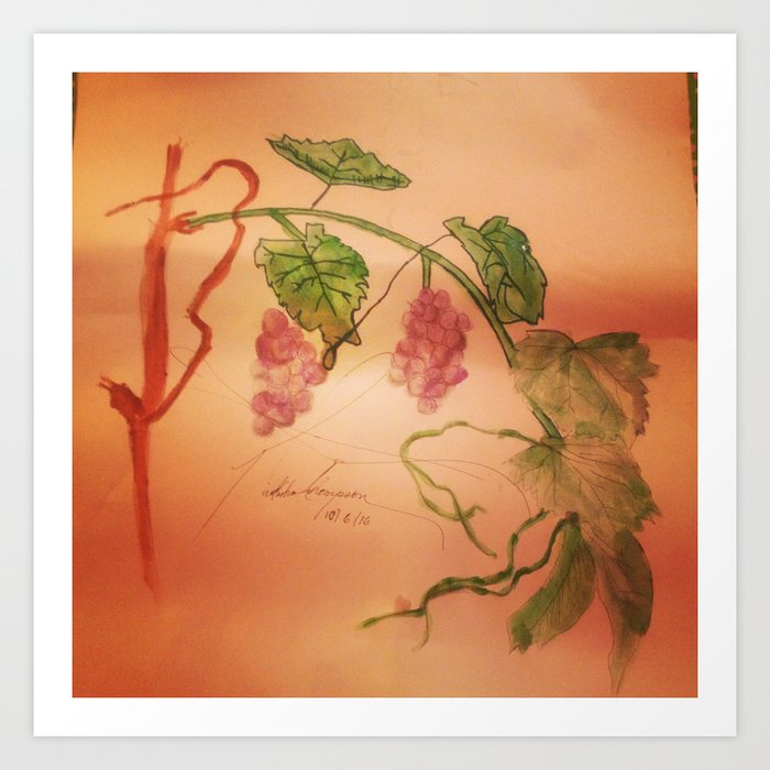 I Am The Vine Art Print By Nickyart Society6