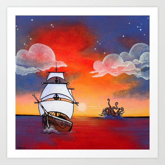 The Escape Art Print