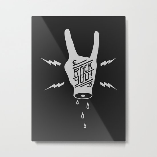 rock you Metal Print