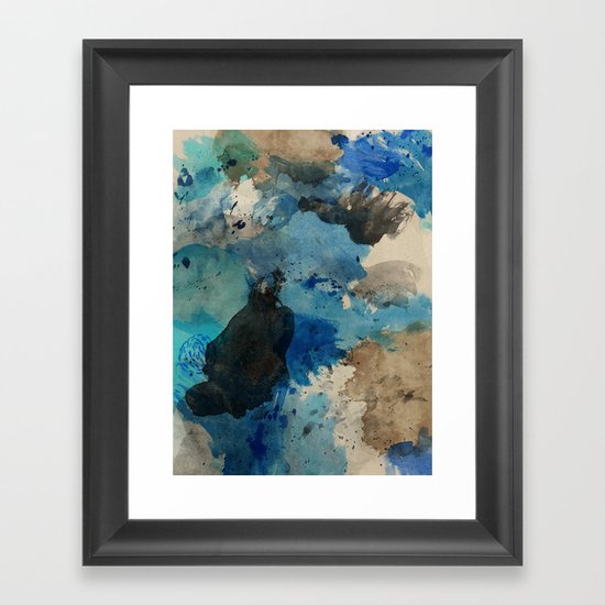 Secret Mediterranean Beach Framed Art Print