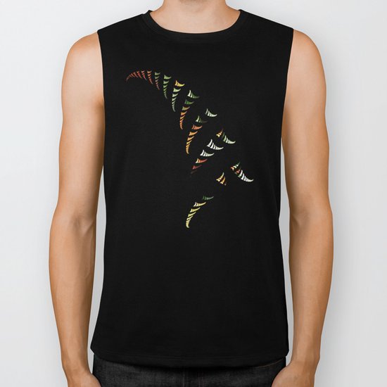 Walking Stripes Biker Tank