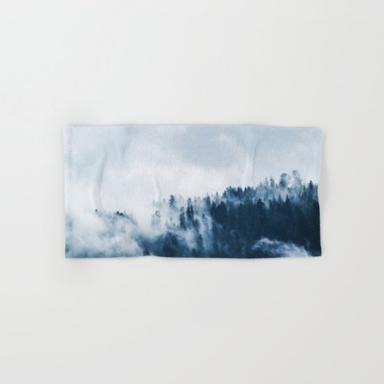 Smoke & Fog #blue Hand & Bath Towel