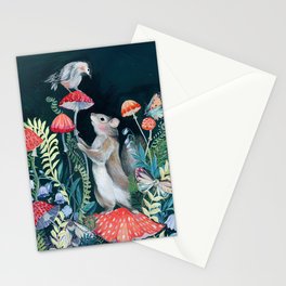Mushroom garden Stationery Card