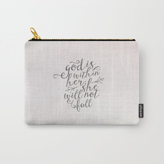 SHE WILL NOT FALL Carry-All Pouch
