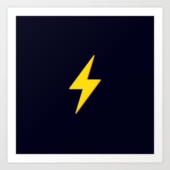 Fast Flash Art Print