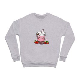 Strawberry Bubble Tea Crewneck Sweatshirt